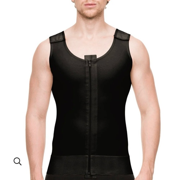 Isavela Compression Garment Tank Vest Men’s 4XL Black Stage 1 Recovery - Picture 1 of 9